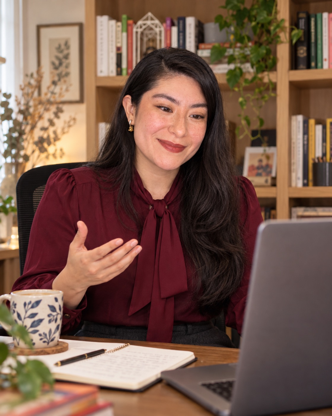 Ceci Morales en una sesión de mentoría